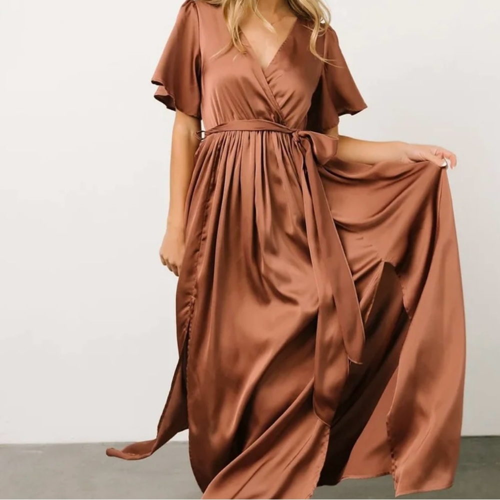 Baltic born satin Sicily dress